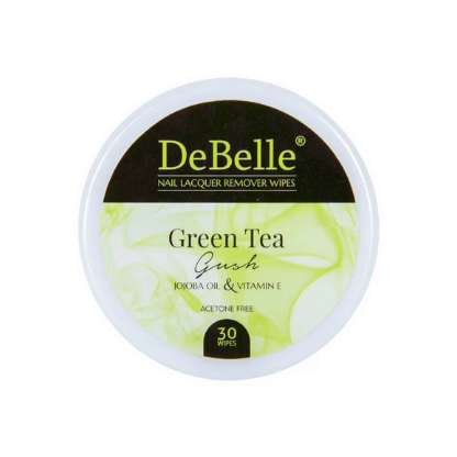 Nail Lacquer Remover Wipes - Green Tea Gush, Acetone Free