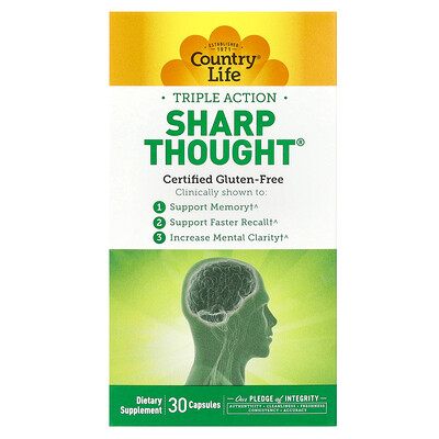 Triple Action Sharp Thought, 30 Capsules
