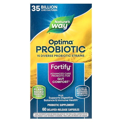 Fortify®, Optima® Probiotic, 35 Billion, 60 Delayed-Release Capsules