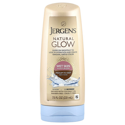Natural Glow, Wet Skin Moisturizer, Medium to Deep Skin Tones, 7.5 fl oz (221 ml)