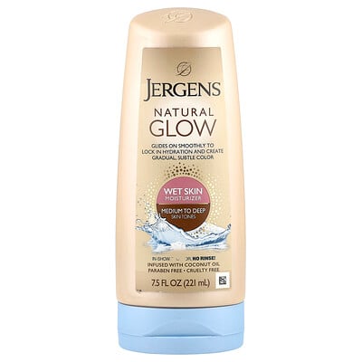 Natural Glow, Wet Skin Moisturizer, Medium to Deep Skin Tones, 7.5 fl oz (221 ml)