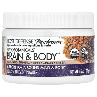 Mushrooms™, mycobotanicals® brain & body™ powder, 3.5 oz (100 g) by ...