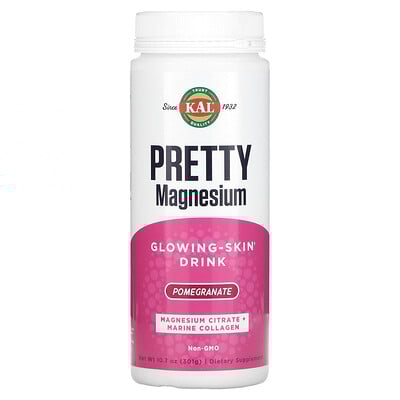 Pretty Magnesium, Glowing-Skin Drink, Pomegranate, 10.7 oz (301 g)
