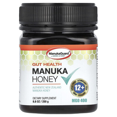 Manuka Honey, Gut Health, MGO 400, 8.8 oz (250 g)