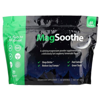 MagSoothe™, Tart Raspberry Lemonade, 60 Packets, 5.5 g Each