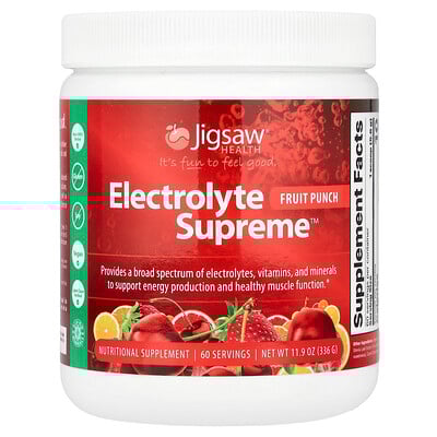 Electrolyte Supreme™, Fruit Punch, 11.9 oz (336 g)