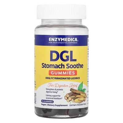 DGL Stomach Soothe Gummies, German Chocolate, 74 Gummies