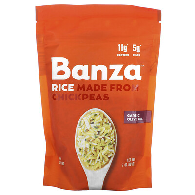 Rice Made From Chickpeas, Garlic Olive Oil, 7 oz (198 g)