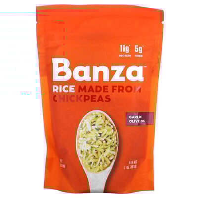 Rice Made From Chickpeas, Garlic Olive Oil, 7 oz (198 g)