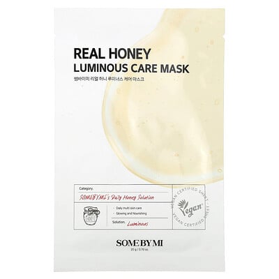 Real Honey, Luminous Care Beauty Mask, 1 Sheet, 0.70 oz (20 g)
