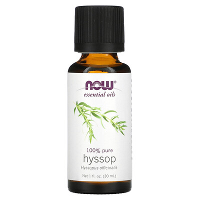 Essential Oils, Hyssop, 1 fl oz (30 ml)