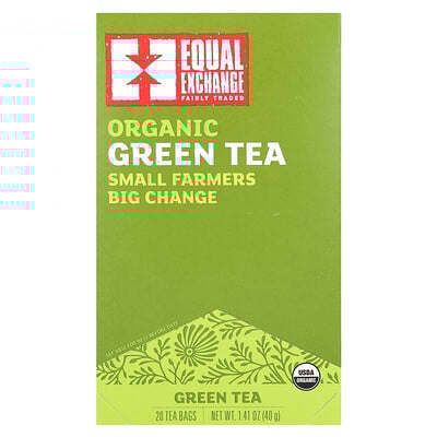 Organic Green Tea, 20 Tea Bags, 1.41 oz (40 g)