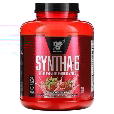 Syntha-6, Ultra Premium Protein Matrix, Strawberry Milkshake, 5 lbs (2.27 kg)