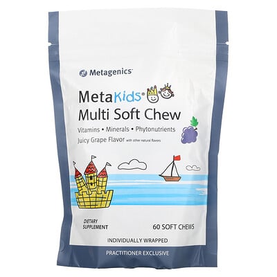 MetaKids, Multi Soft Chew, Juicy Grape, 60 Soft Chews