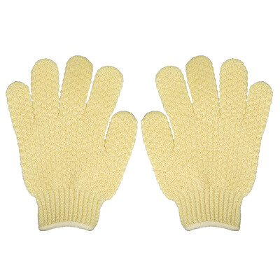 Exfoliating Hydro Gloves, Natural, 1 Pair