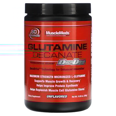 Glutamine Decanate, Unflavored, 10.58 oz (300 g)
