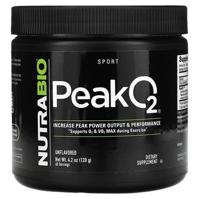 Peak O2, Unflavored, 4.2 oz (120 g)