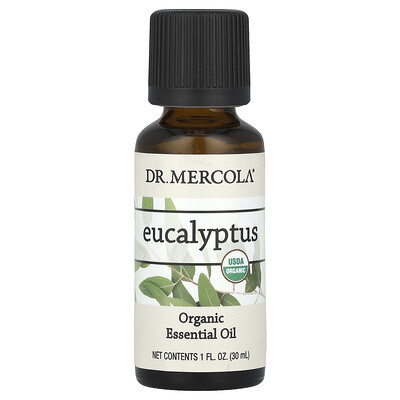 Organic Essential Oil, Eucalyptus, 1 fl oz (30 ml)