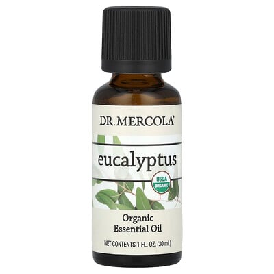 Organic Essential Oil, Eucalyptus, 1 fl oz (30 ml)
