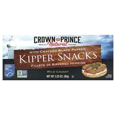 Kipper Snacks with Cracked Black Pepper, 3.25 oz (92 g)