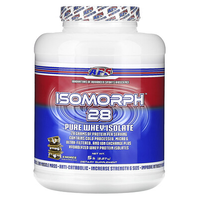 Isomorph 28, Pure Whey Isolate, S'mores , 5 lb (2.27 kg)
