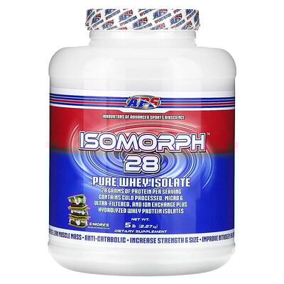 Isomorph 28, Pure Whey Isolate, S'mores , 5 lb (2.27 kg)