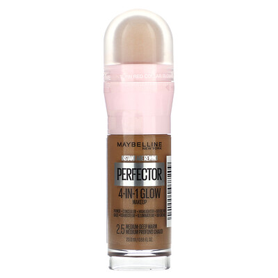 Instant Age Rewind, Perfector 4-in-1 Glow Makeup, 2.5 Medium-Deep Warm, 0.68 fl oz (20 ml)