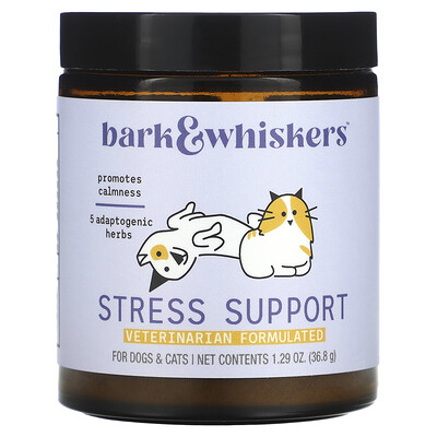 Bark & Whiskers, Stress Support, For Dogs & Cats, 1.29 oz (36.8 g )
