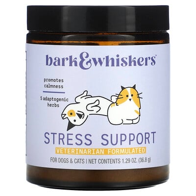 Bark & Whiskers, Stress Support, For Dogs & Cats, 1.29 oz (36.8 g )