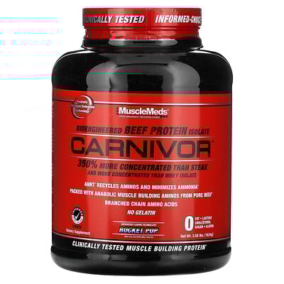 Carnivor, Bioengineered Beef Protein Isolate, Rocket Pop, 3.58 lbs (1,624 g)
