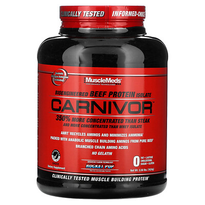 Carnivor, Bioengineered Beef Protein Isolate, Rocket Pop, 3.58 lbs (1,624 g)