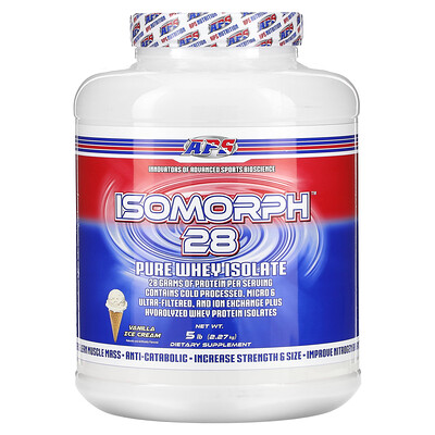 Isomorph 28, pure whey isolate, vanilla ice cream, 5 lb (2.27 kg) by ...