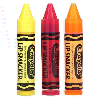 Crayola, Lip Balm, Variety Pack, 3 Pack, 0.14 oz (4 g) Each