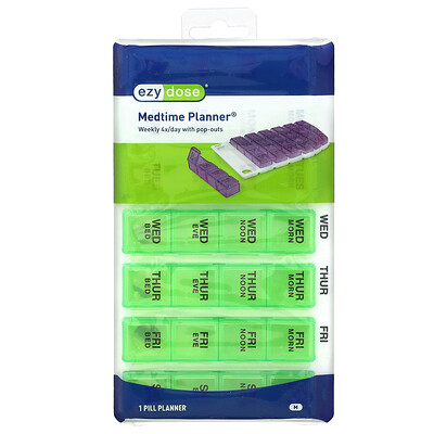 Weekly Pop-Outs Medtime Planner, Medium, 1 Count