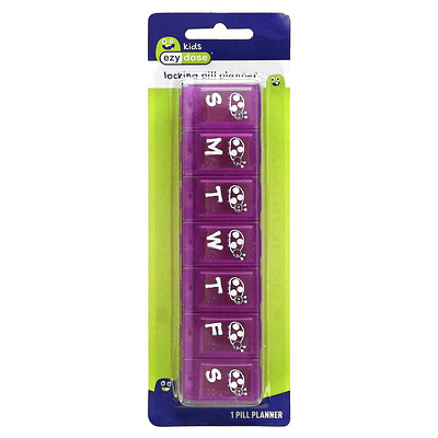 Kids, Locking Pill Planner, 1 Count
