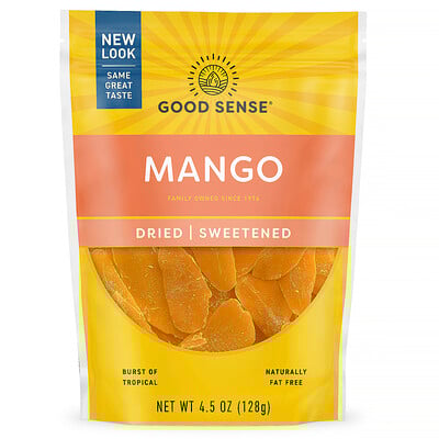 Mango, Dried & Sweetened, 4.5 oz (128 g)