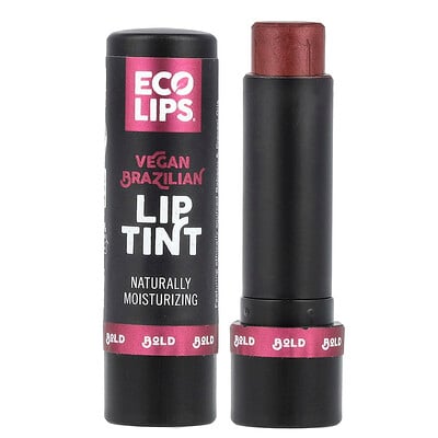 Vegan Brazilian Lip Tint, Bold, 0.15 oz (4.25 g)