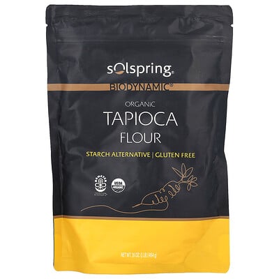Solspring, Biodynamic, Organic Tapioca Flour, 16 oz (454 g)