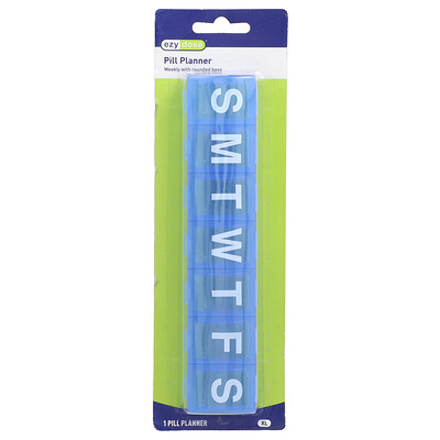 Weekly Pill Planner With Rounded Base, XL, 1 Count