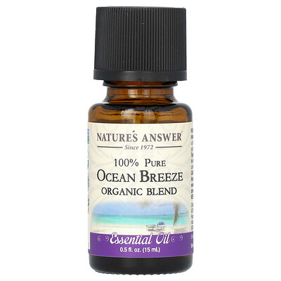 100% Pure Organic Essential Oil Blend, Ocean Breeze, 0.5 fl oz (15 ml)