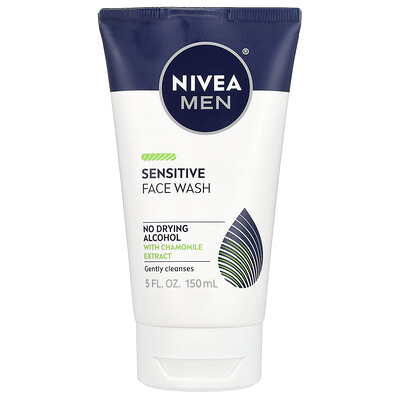 Men, Sensitive Face Wash, 5 fl oz (150 ml)