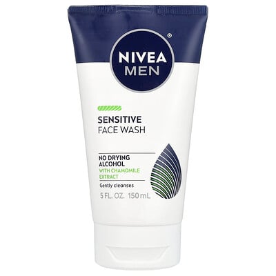 Men, Sensitive Face Wash, 5 fl oz (150 ml)