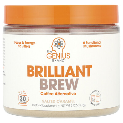 Brilliant Brew, Coffee Alternative, Salted Caramel, 5 oz (141 g)