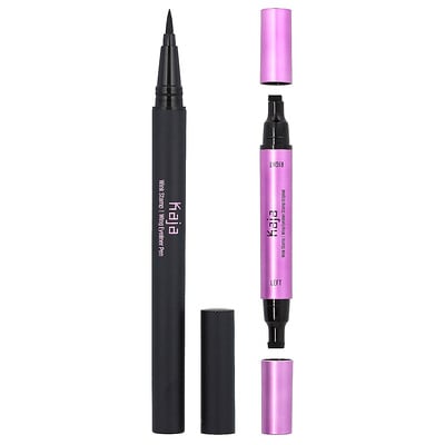 Wink Stamp, Wing Eyeliner Pen & Stamp Original, Ink Black , 2 Count