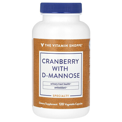 Cranberry with d-mannose, 120 vegetable capsules oleh The vitamin ...