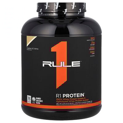 R1 Protein Powder Drink Mix, Cookies & Creme, 5.03 lb (2.28 kg)