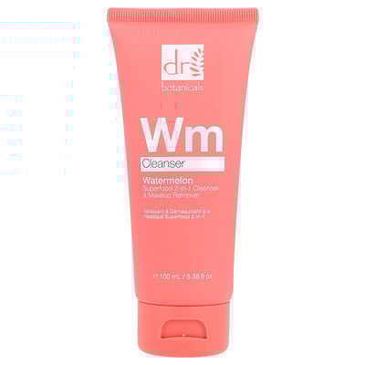 Plant Based Watermelon Superfood 2-in-1, Cleanser & Makeup Remover, 3.38 fl oz (100 ml)