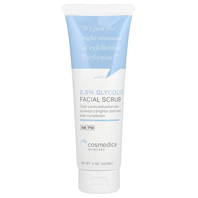 2.5% Glycolic Facial Scrub, 4 oz (120 ml)
