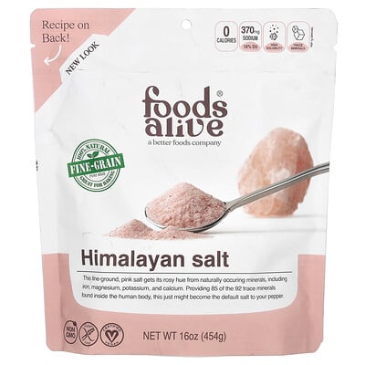 Himalayan Salt, Fine Ground, 16 oz (454 g)