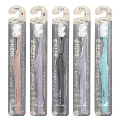 Signature Royal, White Edition, Ultra Soft Toothbrush, 5 Pack